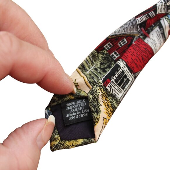 TIE SALE! Necktie Americana Series Lighting The Way EUC, Tango Max Raab - Picture 7 of 11